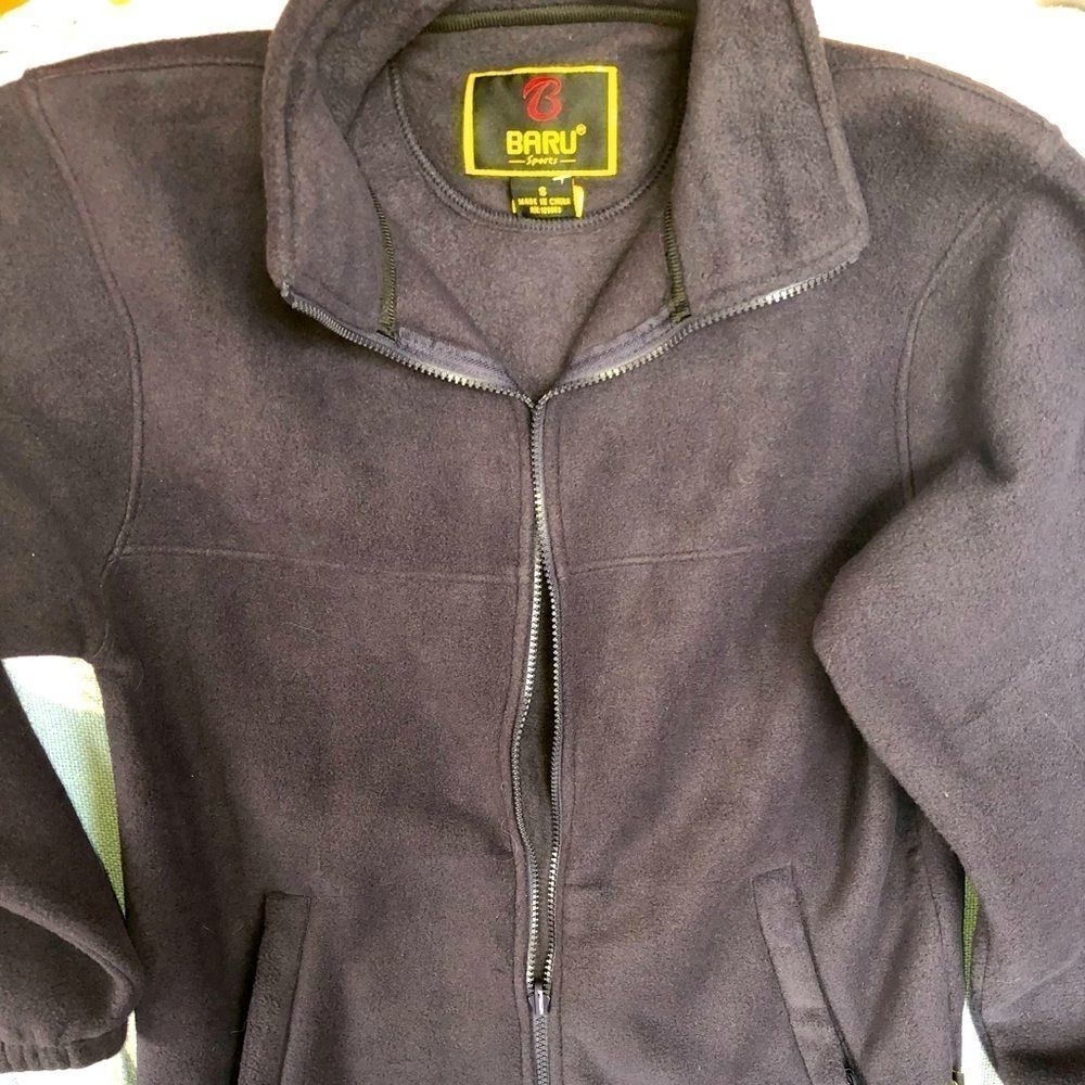 NWT Mens Size Small Baru Sports Fleece Zip Jacket